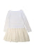 A White Long Sleeve Dresses from Petit Bateau in size 8Y for girl. (Back View)
