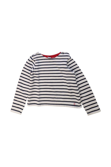 A White Long Sleeve Tops from Petit Bateau in size 8Y for girl. (Front View)