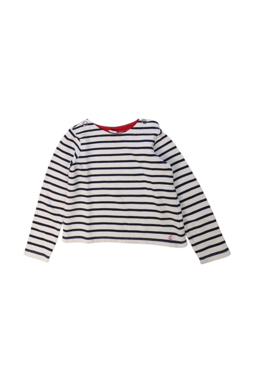 A White Long Sleeve Tops from Petit Bateau in size 8Y for girl. (Front View)