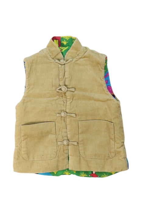 A Multicolour Dress Up Vests from Shanghai Tang in size 5T for neutral. (Front View)