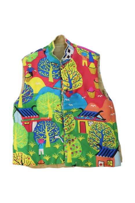 A Multicolour Dress Up Vests from Shanghai Tang in size 5T for neutral. (Back View)