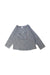 A Grey Long Sleeve Tops from Petit Bateau in size 6T for girl. (Front View)