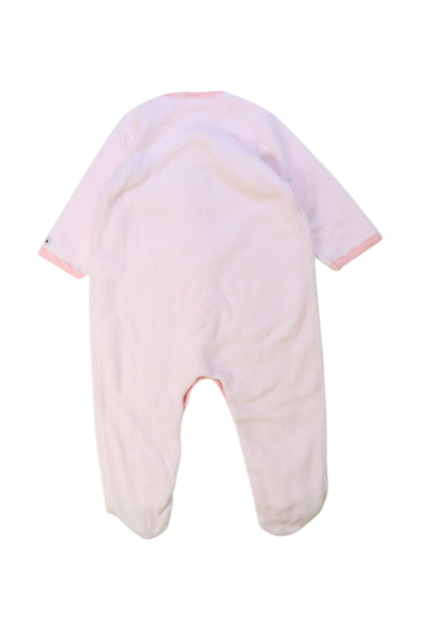 A White Onesies from Petit Bateau in size 12-18M for girl. (Back View)