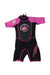 A Black Wetsuits from Watersports in size 2T for girl. (Front View)