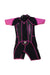 A Black Wetsuits from Watersports in size 2T for girl. (Back View)