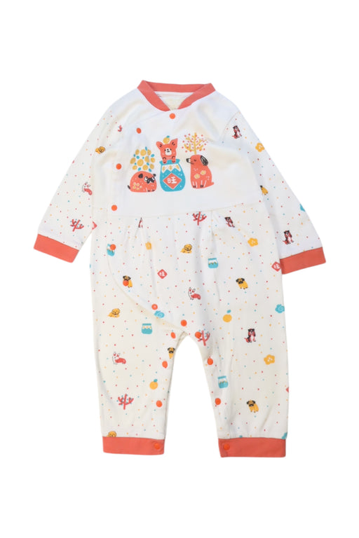 A Multicolour Onesies from CIGOGNE Bébé in size 6-12M for neutral. (Front View)