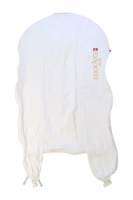 A White Changing Mats & Covers from DockATot in size O/S for neutral. (Front View)