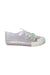 A Transparent Sneakers from Mini Melissa in size 4T for girl. (Front View)