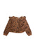 A Brown Long Sleeve Tops from Janie & Jack in size 5T for girl. (Front View)