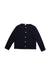 A Navy Cardigans from Janie & Jack in size 6T for girl. (Front View)