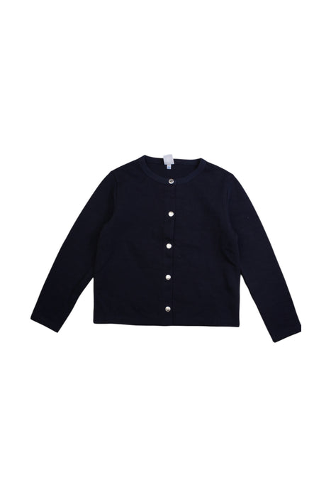 A Navy Cardigans from Janie & Jack in size 6T for girl. (Front View)