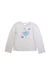 A White Long Sleeve Tops from Janie & Jack in size 5T for girl. (Front View)