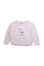A Pink Sweatshirts from Karl Lagerfeld in size 6T for girl. (Front View)