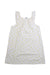 A White Sleeveless Dresses from Petit Bateau in size 6T for girl. (Back View)