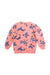 A Pink Sweatshirts from Petit Bateau in size 6T for girl. (Back View)