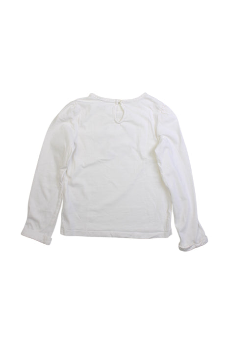 A White Long Sleeve Tops from Janie & Jack in size 6T for girl. (Back View)