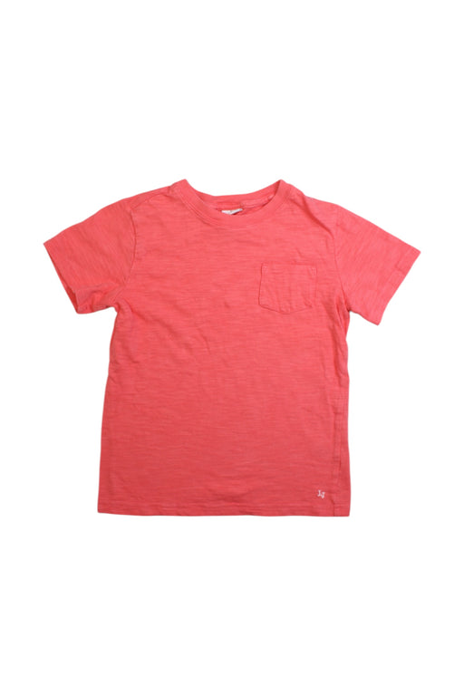 A Red Short Sleeve T Shirts from Janie & Jack in size 7Y for girl. (Front View)