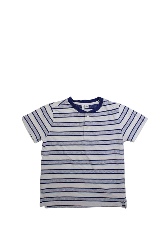A White Short Sleeve Shirts from Janie & Jack in size 6T for boy. (Front View)