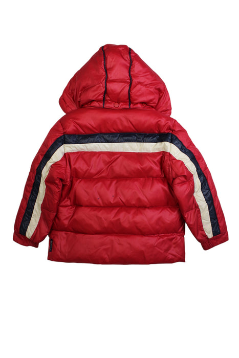 A Red Puffer/Quilted Coats & Outerwear from Armani in size 4T for boy. (Back View)