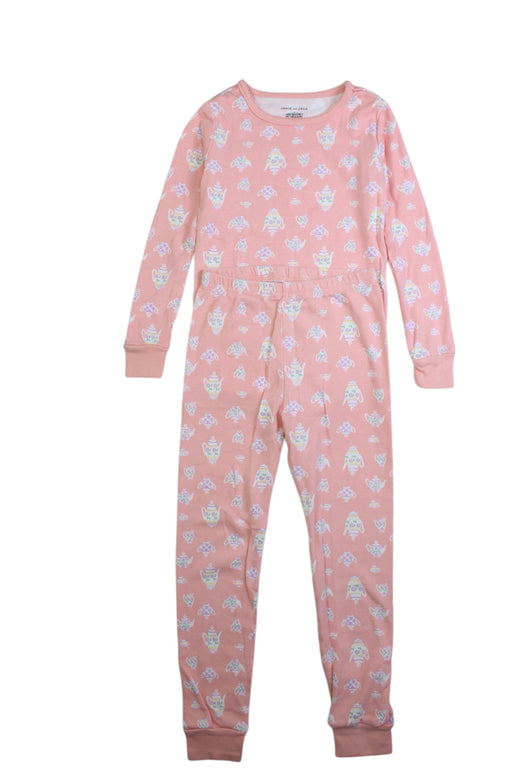 A Pink Pyjama Sets from Janie & Jack in size 7Y for girl. (Front View)