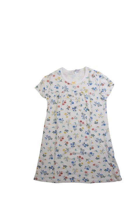 A Multicolour Short Sleeve Dresses from Petit Bateau in size 6T for girl. (Front View)