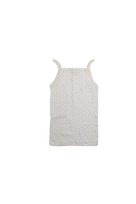 A White Sleeveless Tops from Petit Bateau in size 6T for girl. (Back View)