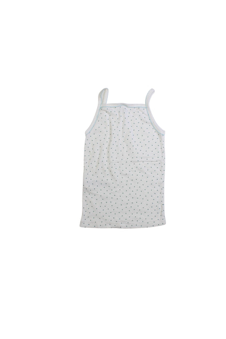 A White Sleeveless Tops from Petit Bateau in size 6T for girl. (Back View)