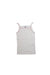 A White Sleeveless Tops from Petit Bateau in size 6T for girl. (Front View)