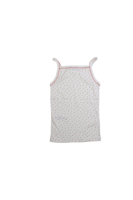 A White Sleeveless Tops from Petit Bateau in size 6T for girl. (Back View)