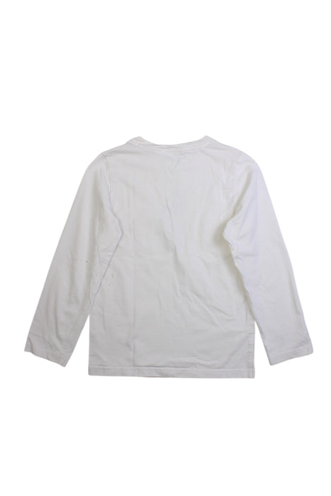 A White Long Sleeve T Shirts from Janie & Jack in size 7Y for neutral. (Back View)