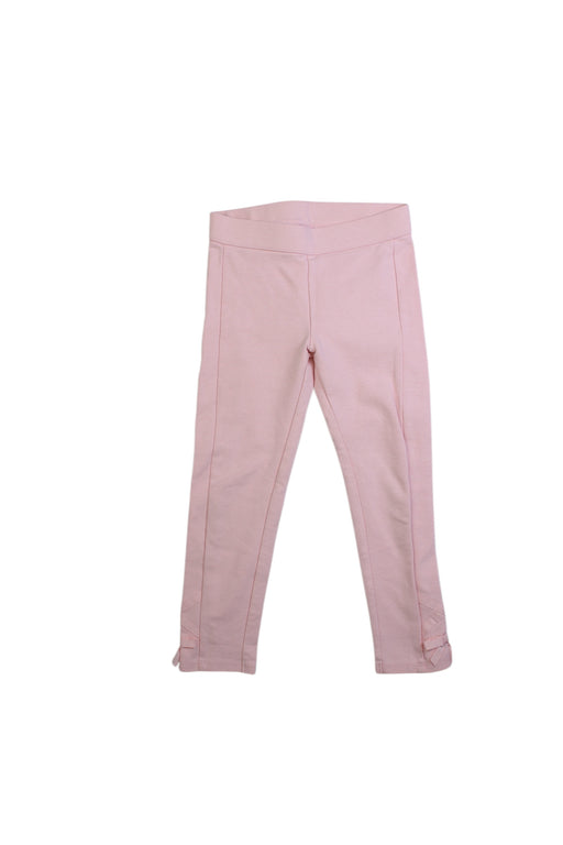 A Pink Leggings from Janie & Jack in size 5T for girl. (Front View)