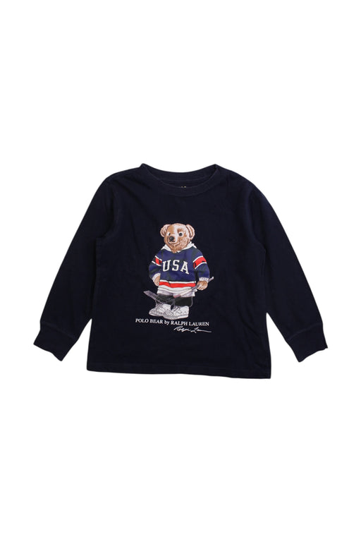 A Navy Sweatshirts from Polo Ralph Lauren in size 2T for boy. (Front View)