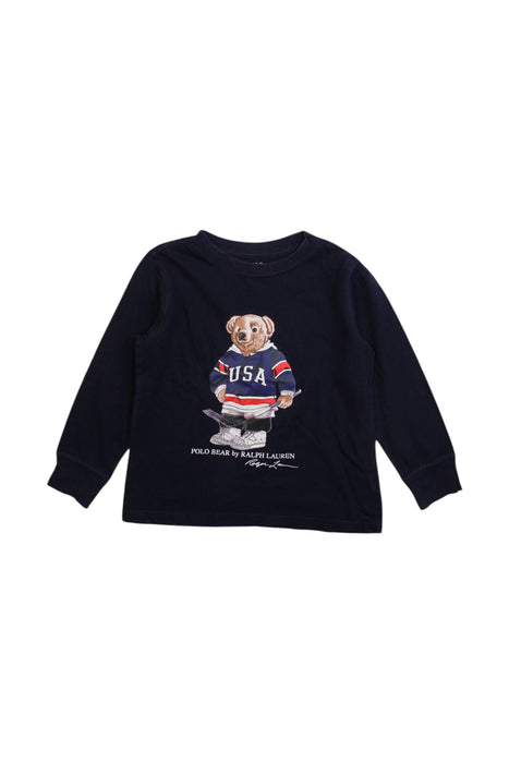 A Navy Sweatshirts from Polo Ralph Lauren in size 2T for boy. (Front View)