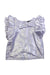 A Silver Sleeveless Tops from Velveteen in size 6T for girl. (Front View)