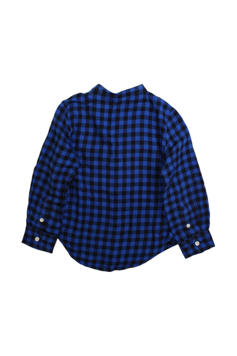A Blue Long Sleeve Shirts from Polo Ralph Lauren in size 3T for boy. (Back View)