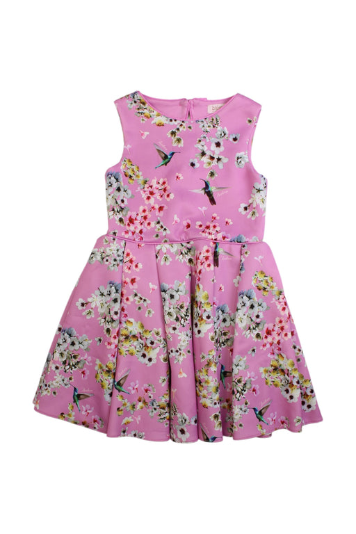 A Multicolour Sleeveless Dresses from Baker by Ted Baker in size 6T for girl. (Front View)