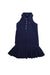 A Navy Sleeveless Dresses from Polo Ralph Lauren in size 6T for girl. (Front View)