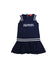 A Navy Sleeveless Dresses from Ferrari in size 4T for girl. (Front View)
