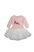A Pink Long Sleeve Dresses from Petit Bateau in size 2T for girl. (Front View)