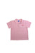 A Pink Short Sleeve Polos from Adidas in size 5T for girl. (Front View)