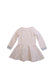 A Pink Long Sleeve Dresses from Petit Bateau in size 6T for girl. (Back View)