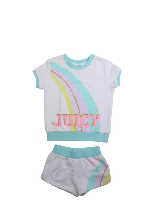 A Multicolour Shorts Sets from Juicy Couture in size 5T for girl. (Front View)