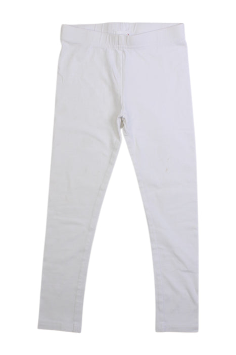 A White Leggings from Seed in size 3T for girl. (Front View)