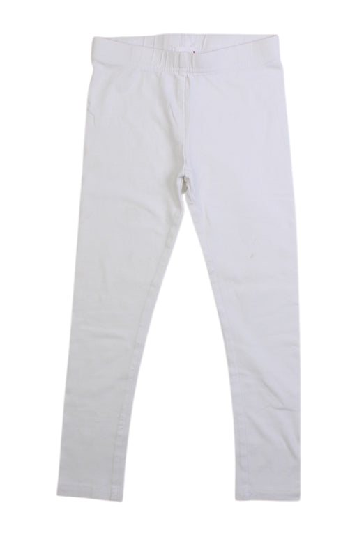 A White Leggings from Seed in size 3T for girl. (Front View)