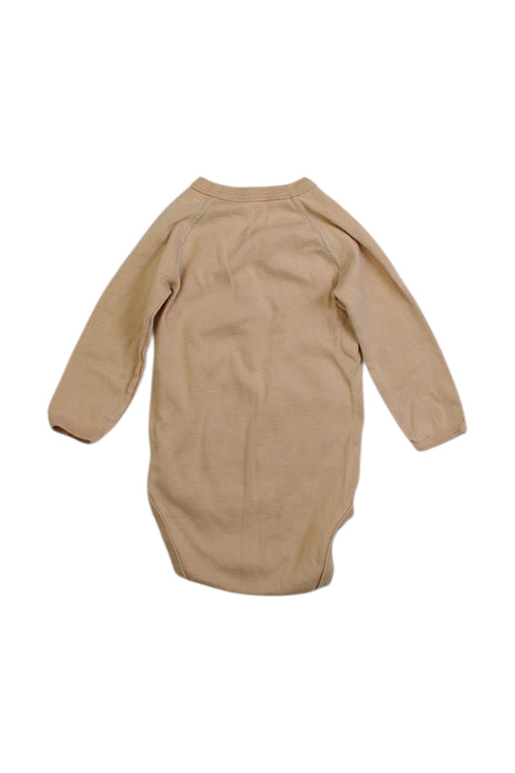 A Beige Long Sleeve Bodysuits from Petit Bateau in size 3-6M for boy. (Back View)