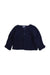A Navy Cardigans from Janie & Jack in size 6-12M for girl. (Front View)