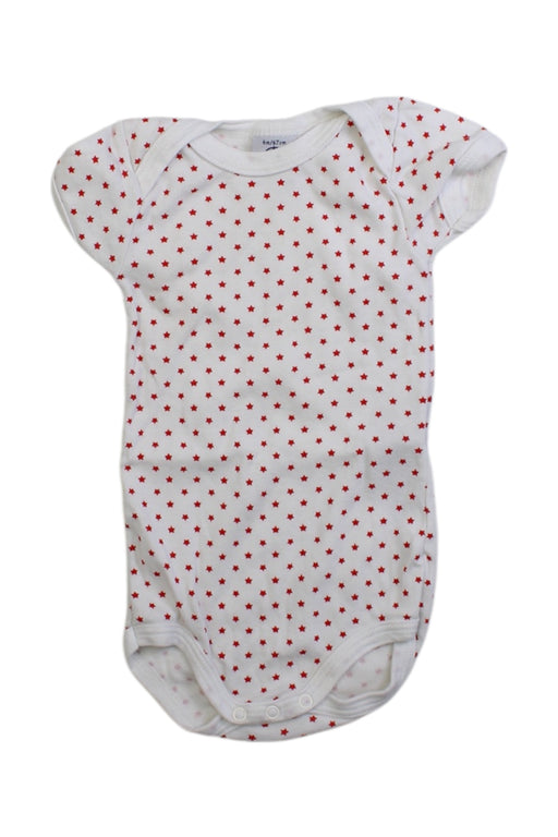A White Sleeveless Bodysuits from Petit Bateau in size 3-6M for boy. (Front View)