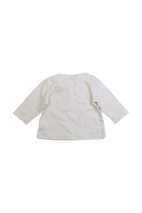 A White Long Sleeve Tops from The Bonnie Mob in size 6-12M for girl. (Back View)