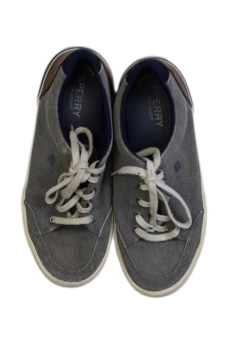 A Grey Sneakers from Sperry in size 11Y for boy. (Back View)