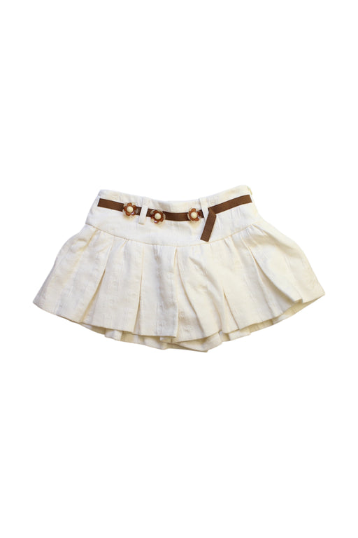 A Ivory Short Skirts from I Pinco Pallino in size 8Y for girl. (Front View)